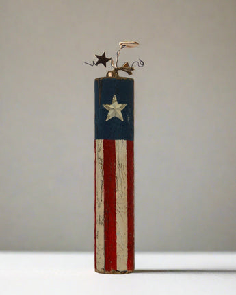27.5" Wood American Flag Firecracker