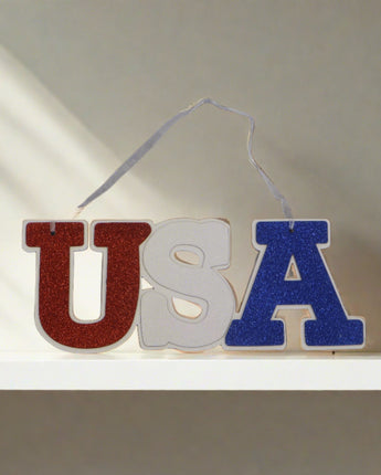 14.5" USA Word Sign