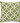 20" Green Woven Pillow with Cream Geometric Circle and Diamond Pattern
