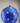 100mm Blue and White Polka Dot Ball