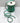 .5" Green Crown Jewel Ribbon