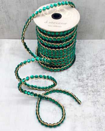 .5" Green Crown Jewel Ribbon
