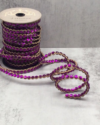 .5" Purple Crown Jewel Ribbon