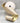 4.5" Winter White Ribbon with Gold Sequin Trim