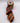 4" Metallic Orange Fringe Check Ribbon