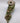 4" Gold Pine Branch and Cones Ribbon