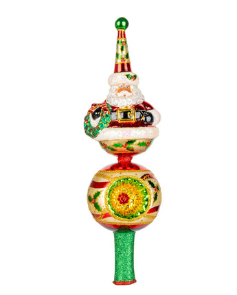 Ho Ho Holly Cheer Finial