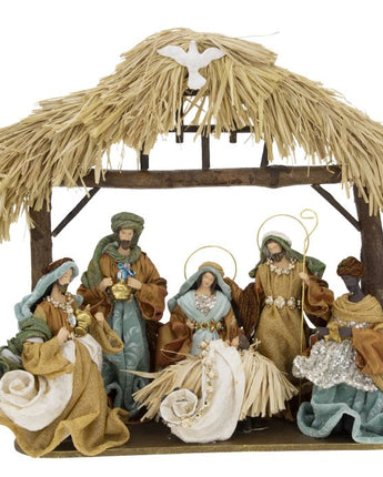 21" Large Nativity with Stable