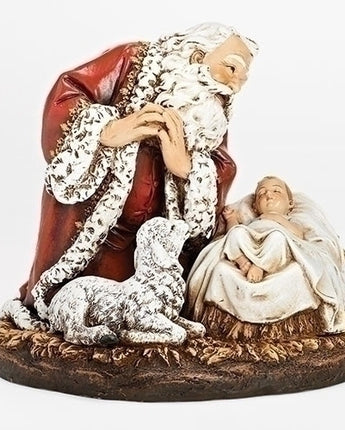 8" Kneeling Santa Figurine