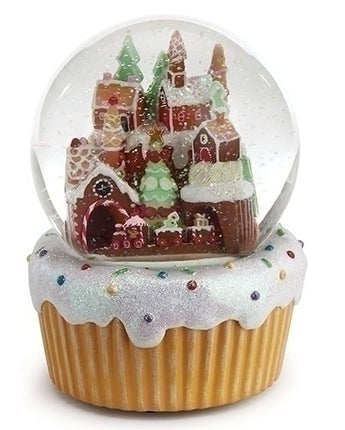 7" Gingerbread Village Snowglobe