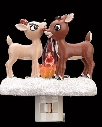 5" Rudolph & Clarice Campfire Nightlight