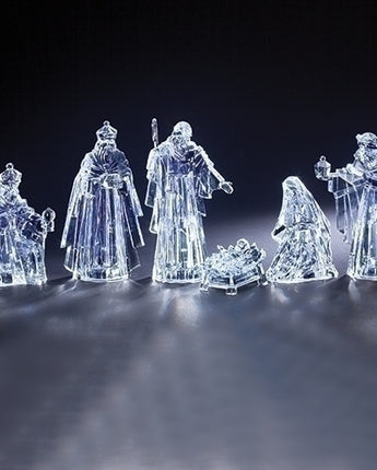 10.75" Lighted Nativity (Set of 6)