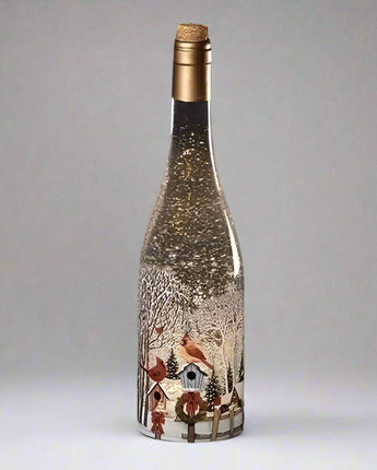 11.75" Cardinal Wine Bottle Water Globe