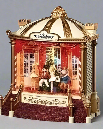9.25" Musical Nutcracker Stage Water Globe