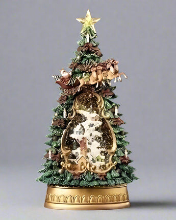 13.5" Christmas Tree Water Globe