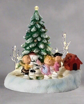 9" PEANUTS® Skatepond with Christmas Tree