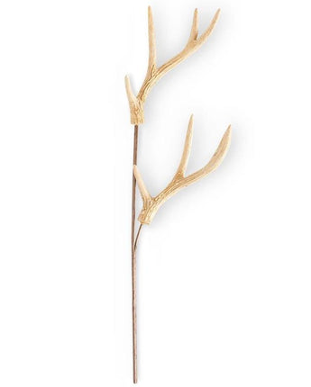 24" Resin Double Antler Stem