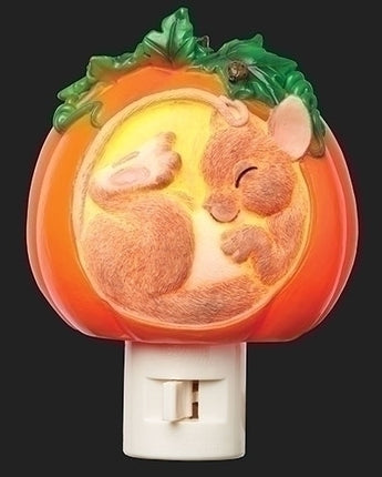 4" Mouse Pumpkin Nightlight