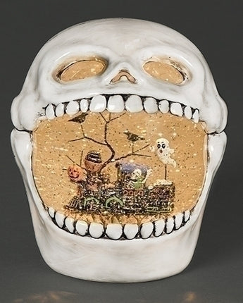7.25" Lighted Skull Water Globe