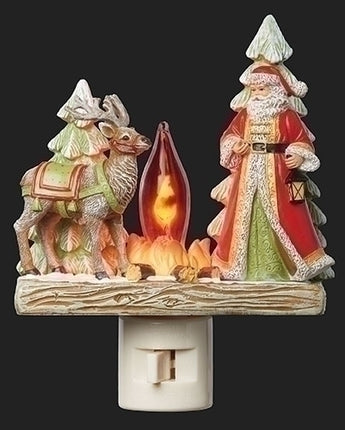 5.5" Santa & Deer Campfire Nightlight