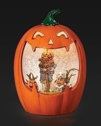 8.5" Lighted Jack O'Lantern Water Globe