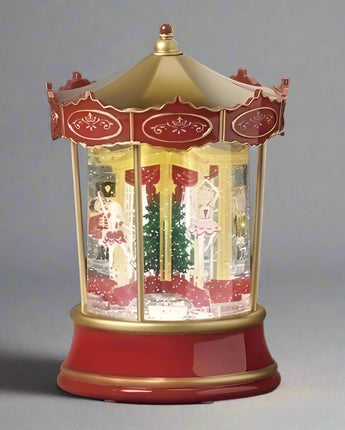 8" Nutcracker Ballet Carousel Water Globe