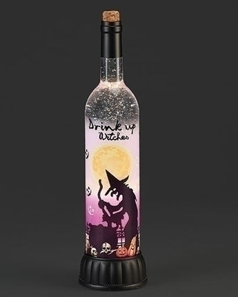 14.75" Lighted "Drink Up Witches" Water Globe
