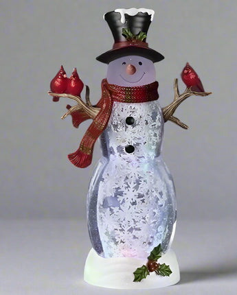 18" Snowman with Scarf Water Globe