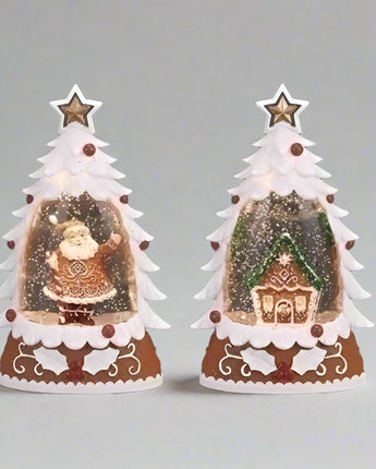 6" Gingerbread Tree Water Globe (Sold Separately)