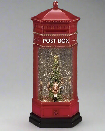 13" Nutcracker Post Box Water Globe