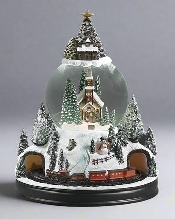 11" Church Village Snowglobe