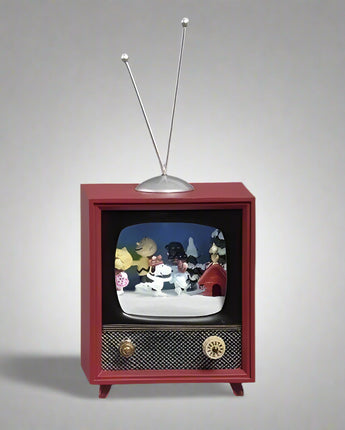 5.5" PEANUTS® Vintage TV Ice Skating Scene