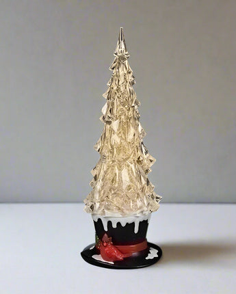 13" Tree on Frosty's Hat Water Globe