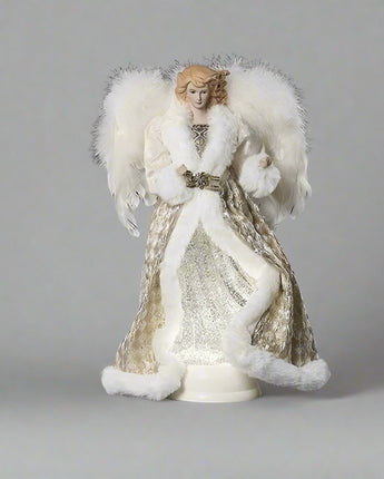 14.5" Fabric Angel Water Globe