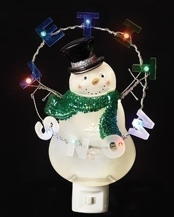 8.25" "Let it Snow" Snowman Nightlight