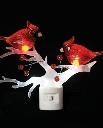 5.5" Cardinal on Branch Nightlight