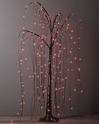 48" Orange Halloween Tree