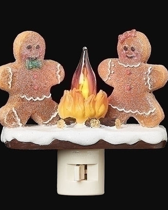 4.5" Gingerbread Campfire Nightlight