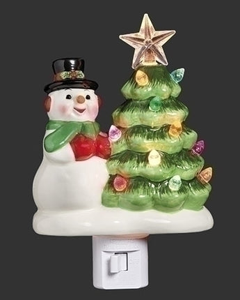6.25" Vintage Snowman Nightlight