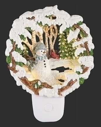 7" Snowman Scene Nightlight