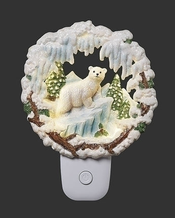 6.5" Polar Bear Scene Nightlight