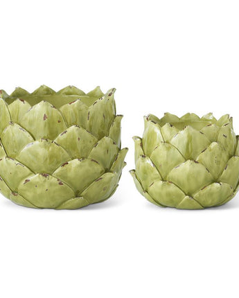 Green Resin Artichoke Planter (Sold Separately)