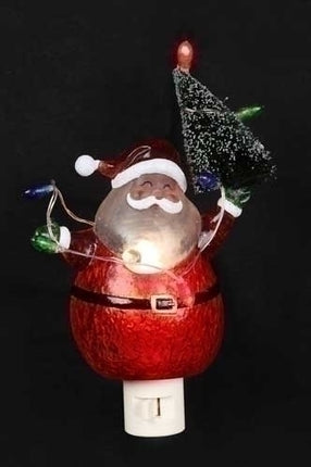 6.5" Santa with Tree Nightlight
