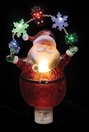 7.75" Santa with Gifts Nightlight