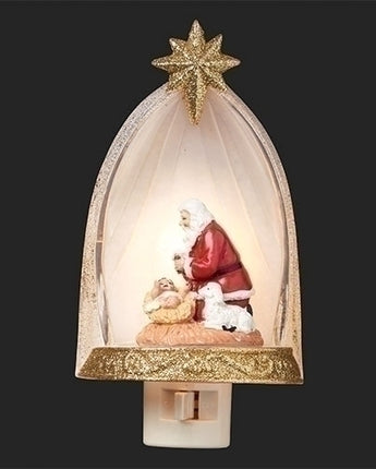 6.5" Kneeling Santa Nightlight