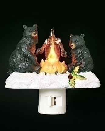 4.25" Black Bear Campfire Nightlight