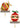 Two Christmas tree topper ornaments displayed on black-and-white striped stands against a white background. One ornament is a red ball with green stripes and holly motifs, and the other is a red ball with a cream band, green holly leaves, red berries, and a green bow.