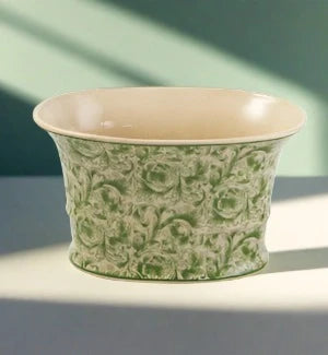 Planter Oval Fleur 6"