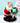 18" Retro Santa with Reindeer