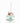 4" Desserts on Teal Server Ornament